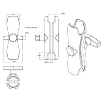 Ram Mounts Qualifies for Free Shipping RAM Double Socket Arm for 1.5
