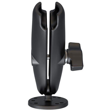 RAM Double Socket Arm Long with 2.5" Round Base #RAM-B-103U-C