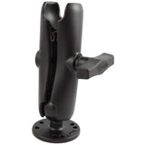 Ram Mounts Qualifies for Free Shipping RAM Double Socket Arm with 2.5" Round Base 1.5" Ball #RAM-103U