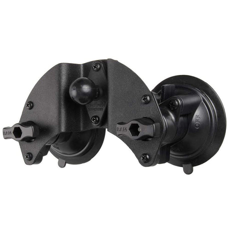 RAM Dual Articulating Suction Cup Base 1" Ball #RAM-B-189B-PIV1U