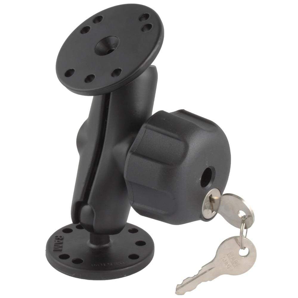 Ram Mounts Qualifies for Free Shipping RAM Locking Double Socket Arm with 2-2.5" Bases #RAM-B-101LU