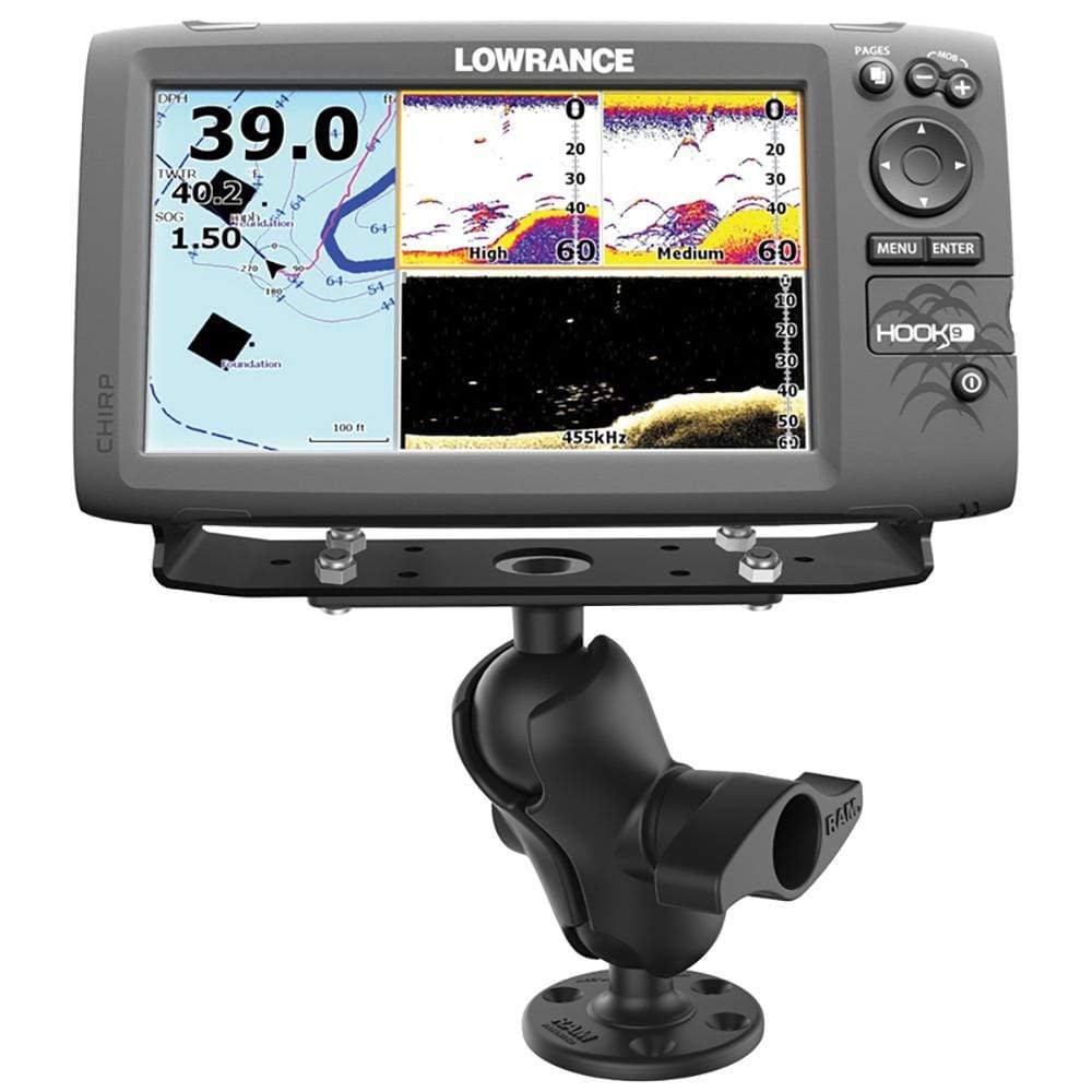 RAM Marine Elctronics Mount 9"-12" Units Short Arm #RAM-D-115-C