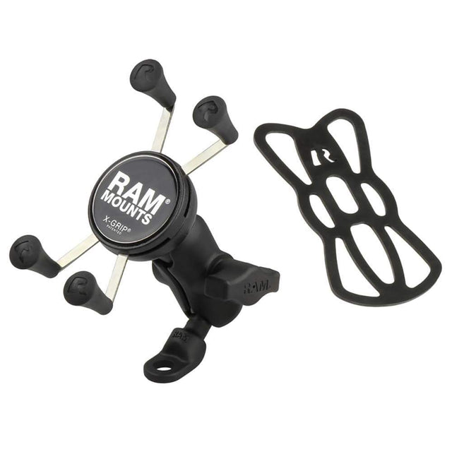 Ram Mounts Qualifies for Free Shipping RAM Mount Motorcycle Base Short Arm and X-Grip #RAM-B-272-A-UN7