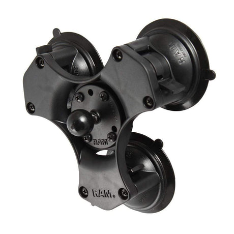 Ram Mounts Qualifies for Free Shipping RAM Mount Twist-Lock Triple Suction Cup Ball Base #RAP-B-365-224-1U