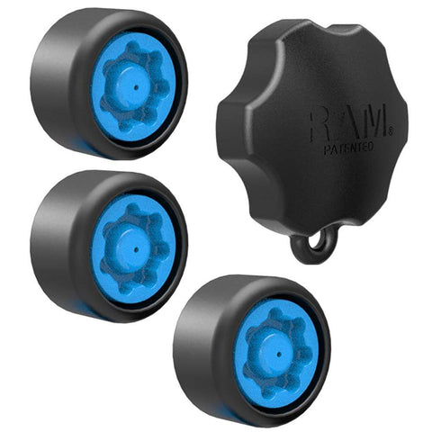 RAM Pin-Lock Security Kit Double Swing Arm Mount #RAP-S-KNOB-109-1U