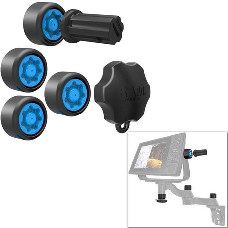 Ram Mounts Qualifies for Free Shipping RAM Pin-Lock Security Kit Single Swing Arm/Gimbal #RAP-S-KNOBG-109U