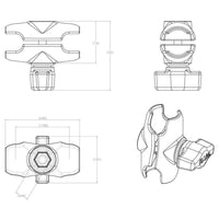 Ram Mounts Qualifies for Free Shipping RAM Short Double Socket Arm for 1