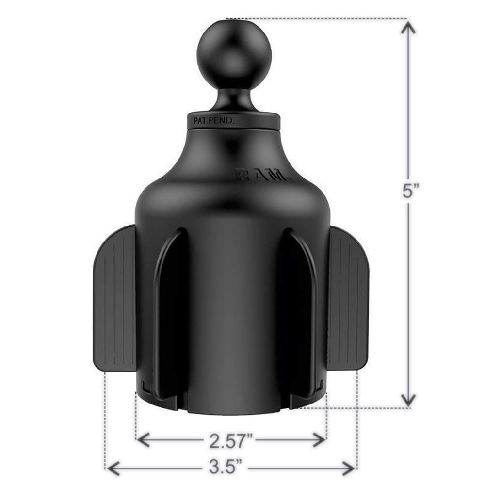 Ram Mounts Qualifies for Free Shipping RAM Stubby Cup Holder Mount with Diamond Plate #RAP-B-299-4-238U