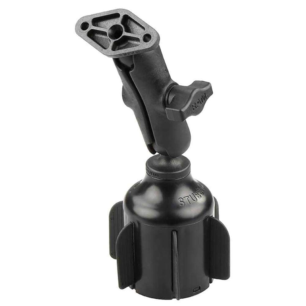 Ram Mounts Qualifies for Free Shipping RAM Stubby Cup Holder Mount with Diamond Plate #RAP-B-299-4-238U