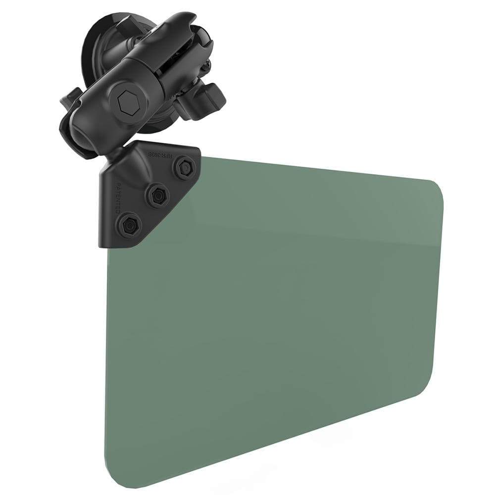 RAM Suction Cup Mount Dark Green Sun Visor 50 Tint #RAM-B-166-326-VIS-G1U