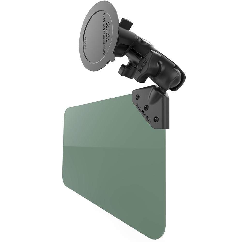 RAM Suction Cup Mount Dark Green Sun Visor 50 Tint #RAM-B-166-326-VIS-G1U