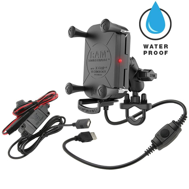 Ram Mounts Qualifies for Free Shipping RAM Tough-Charge Wireless Charger Cycle Mount #RAM-B-149Z-A-UN12W-V7M