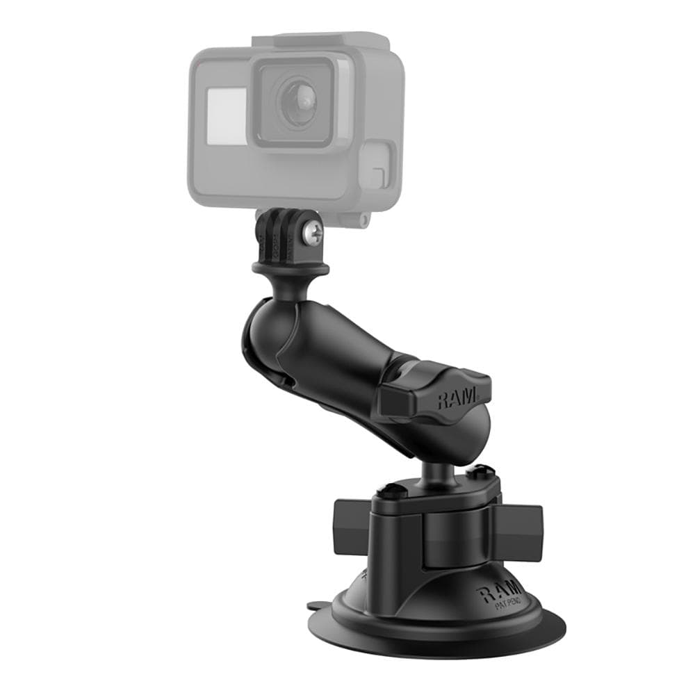 Ram Mounts Qualifies for Free Shipping RAM Twist-Lock Suction Cup Mount & Action Cam Adapter #RAM-B-166-GOP1U