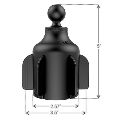 RAM X-Grip Large Phone Mount Stubby Cup Holder Base #RAP-B-299-4-UN10U