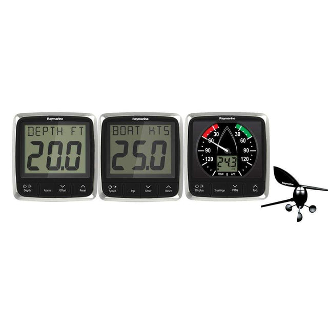 Raymarine Qualifies for Free Shipping Raymarine I50/I60 Wind Speed Depth System Package #E70153
