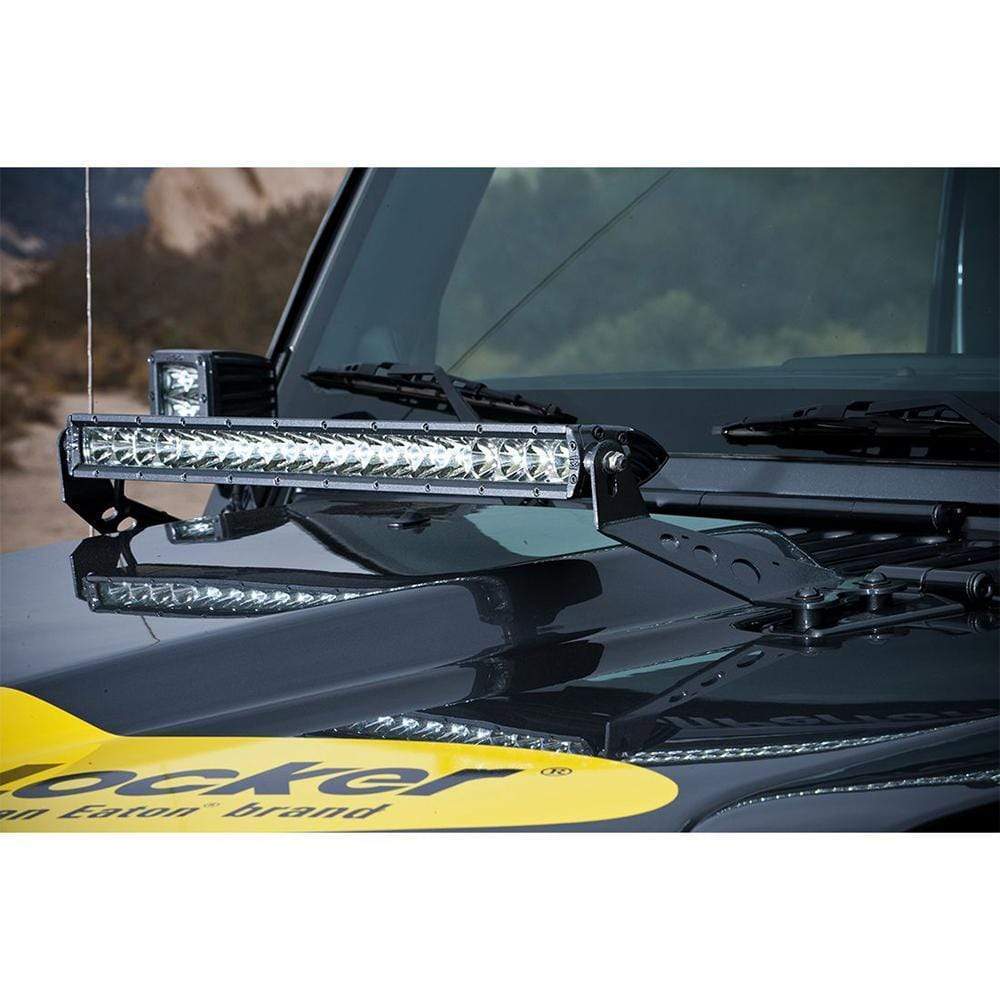 RIGID 20" Light Hood Mount fits 07-17 Jeep JK #40333