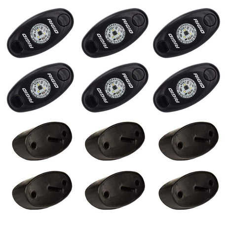 RIGID Industries Qualifies for Free Shipping RIGID A-Series Rock Light Kit 6 Green #400273