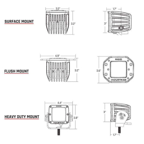 RIGID D-Series Pro Driving Surface-Mount Pair #702313