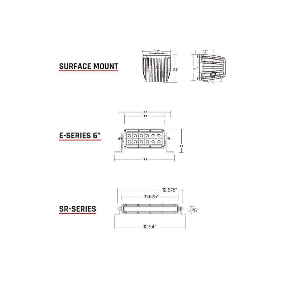 RIGID D-Series Sae Fog Light Pair #504813