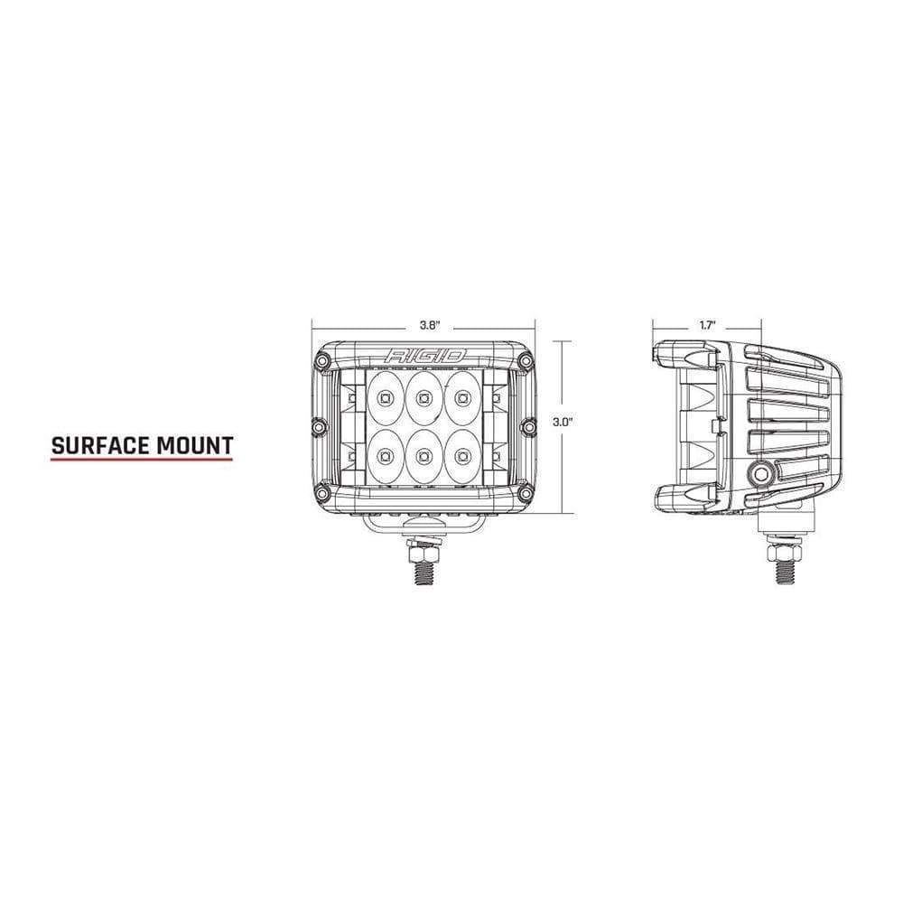 RIGID D-SS Flood Pair Black #262113