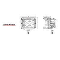 RIGID D-SS Pro Flood Surface Mount Black #261113