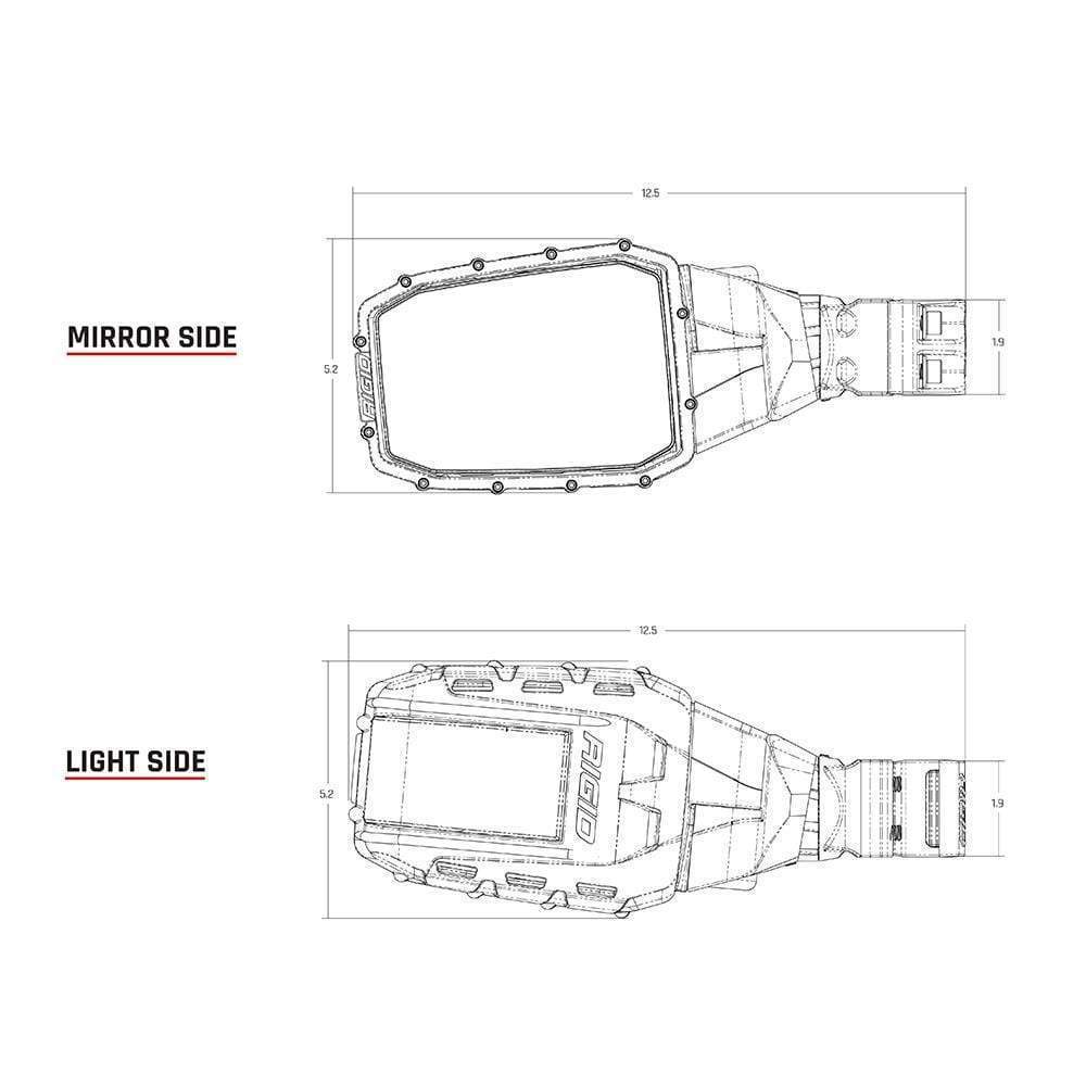 RIGID Reflect Mirror Light Black #64011