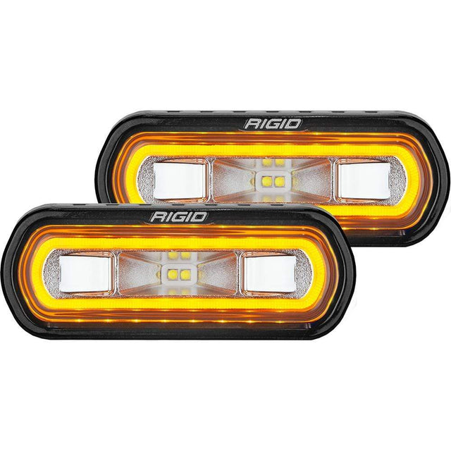 RIGID Industries Qualifies for Free Shipping RIGID SR-L Series Spreader Amber Halo Pair #53123