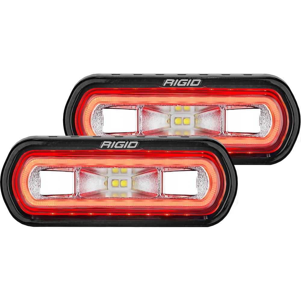 RIGID Industries Qualifies for Free Shipping RIGID SR-L Series Spreader Red Halo Pair #53122