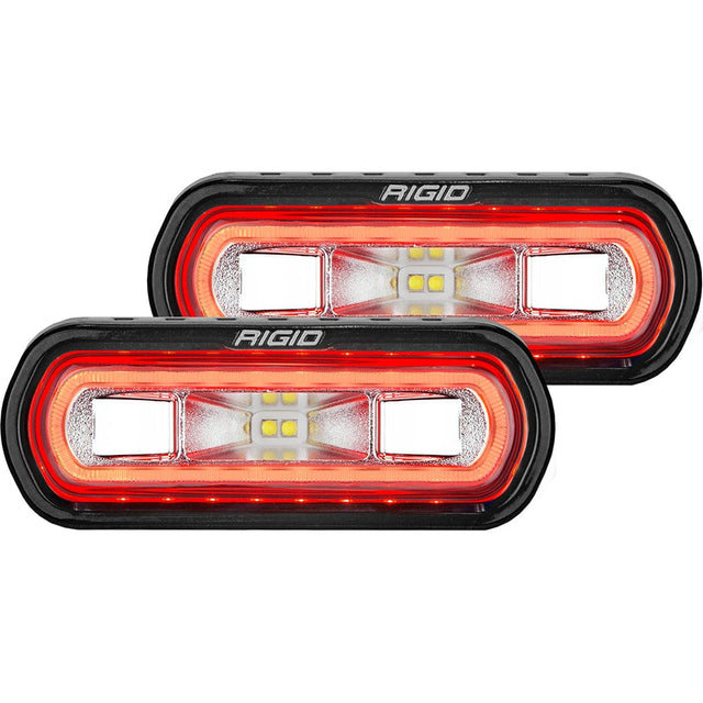RIGID Industries Qualifies for Free Shipping RIGID SR-L Series Spreader Red Halo Pair #53122