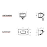 RIGID Industries Qualifies for Free Shipping RIGID SR-M Series Pro Diffused Flush Mount Black #922513