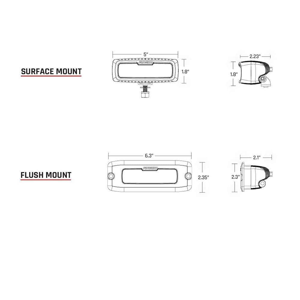 RIGID SR-Q Series Pro Driving Surface-Mount #955313