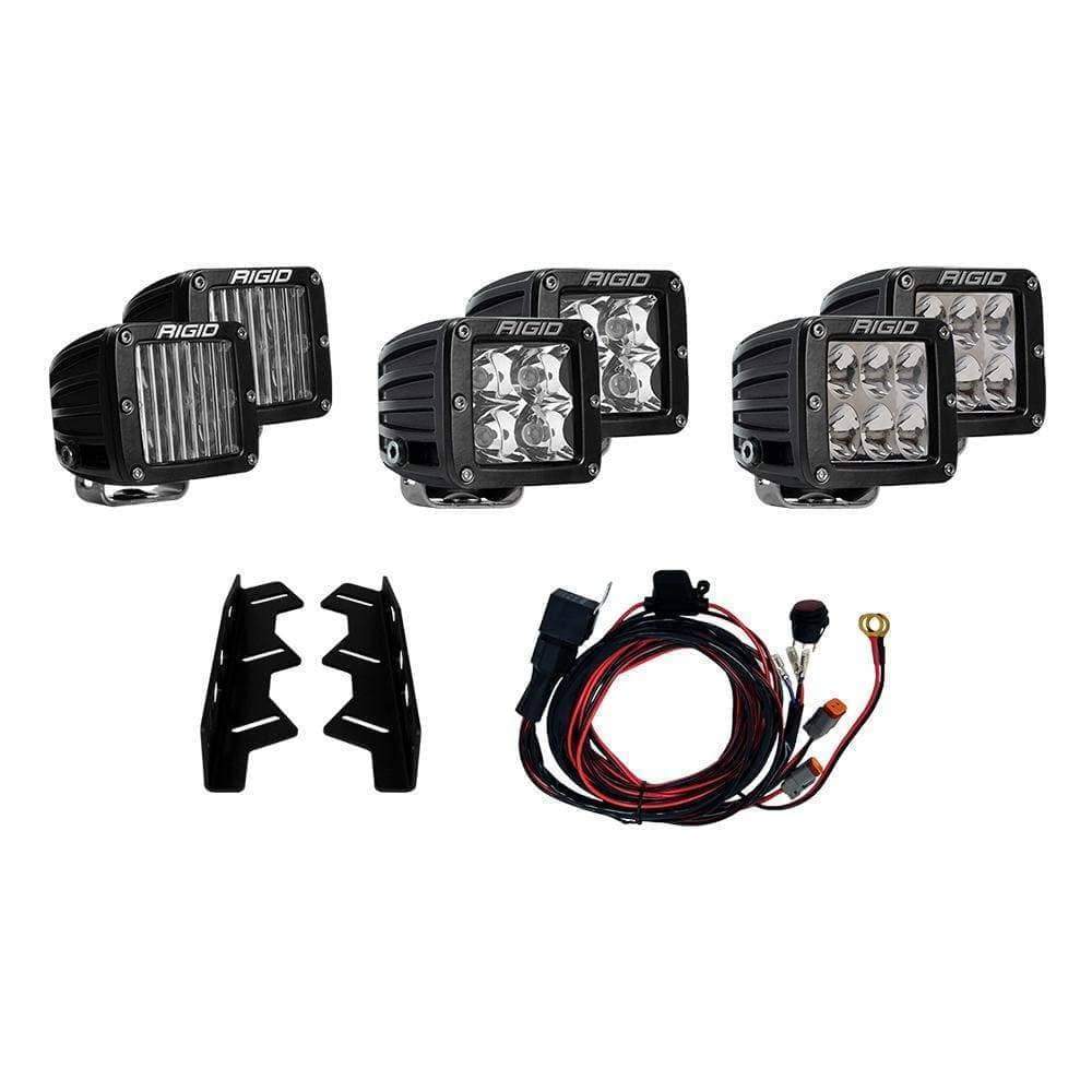 RIGID Triple Fog Light Kit fits 17-18 Raptor #41610