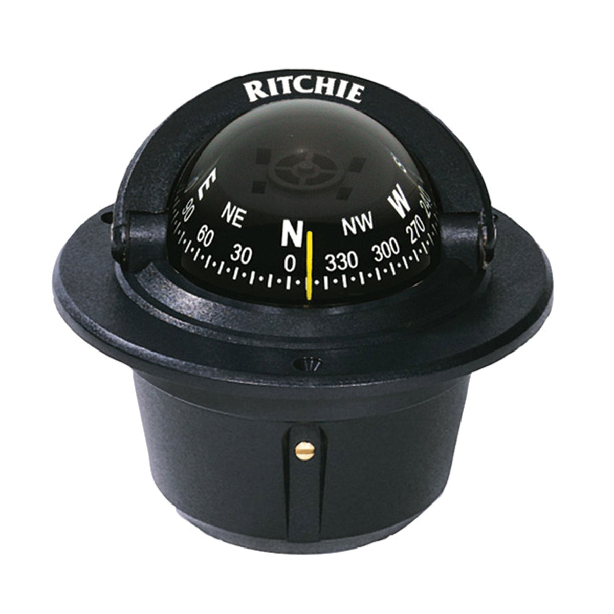 Ritchie Compass Qualifies for Free Shipping Ritchie Compass Explorer Compass Flush Mount Black with Black Dial #F-50-1