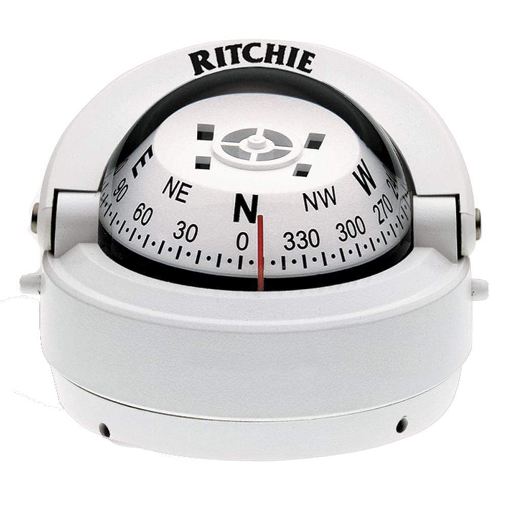 Ritchie Compass Qualifies for Free Shipping Ritchie Explorer Surface-Mount Compass White #S-53W