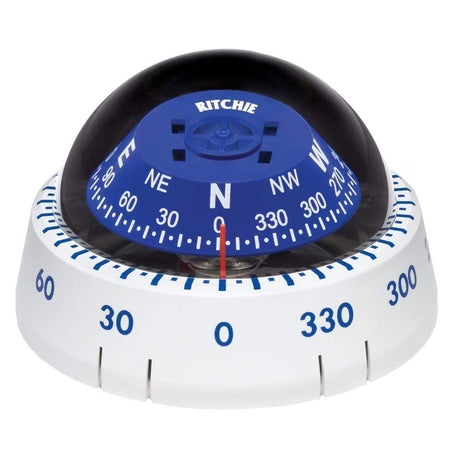 Ritchie Compass Qualifies for Free Shipping Ritchie Kayaker Surface-Mount Compass White #XP-99W