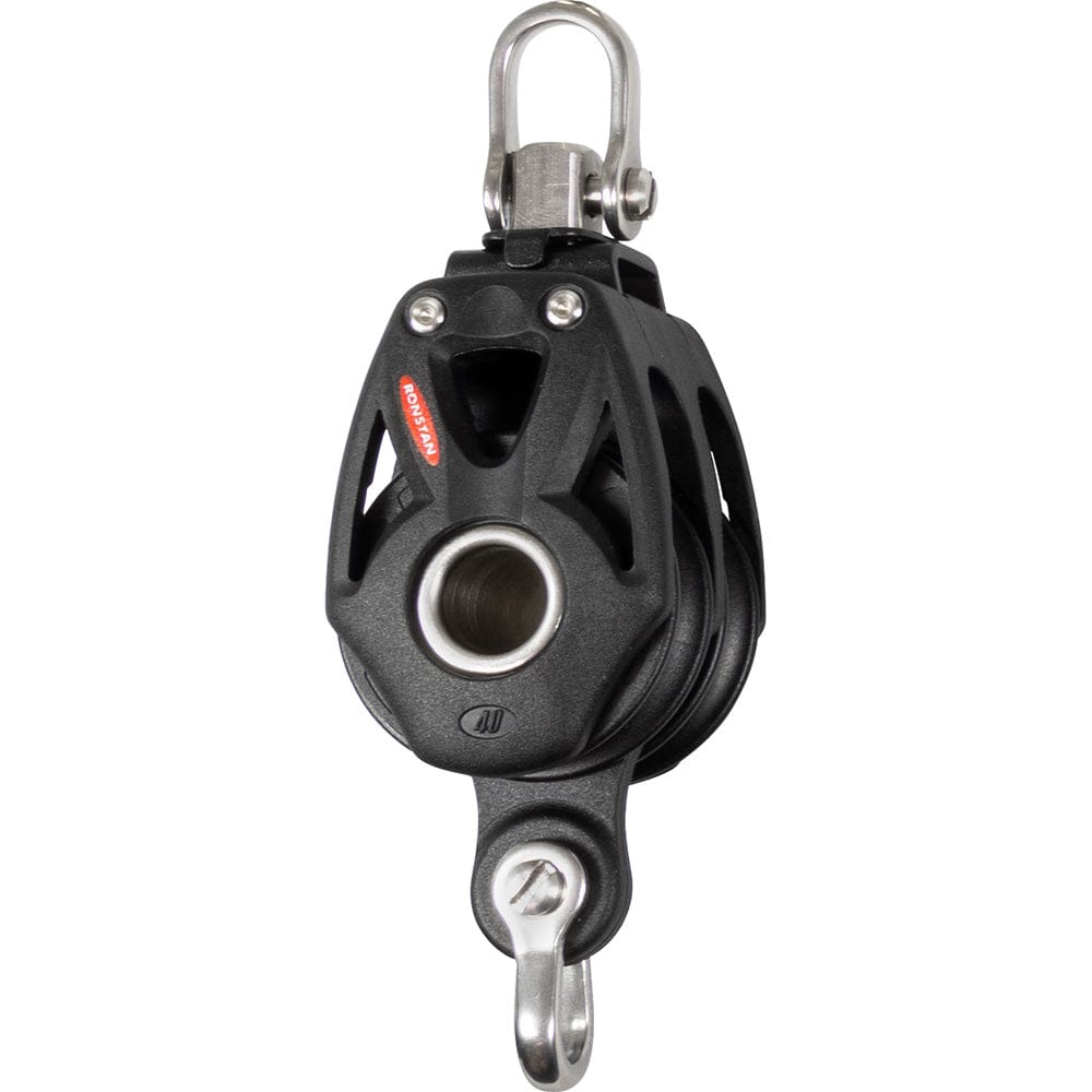 Ronstan Qualifies for Free Shipping Ronstan Series 40 Orbit BB Double Block with Becket #RF48210