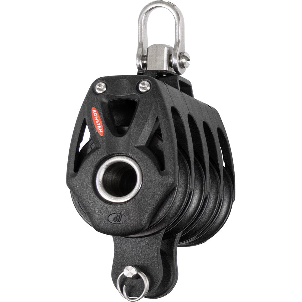 Ronstan Qualifies for Free Shipping Ronstan Series 40 Orbit BB Quad Block with Becket #RF48410