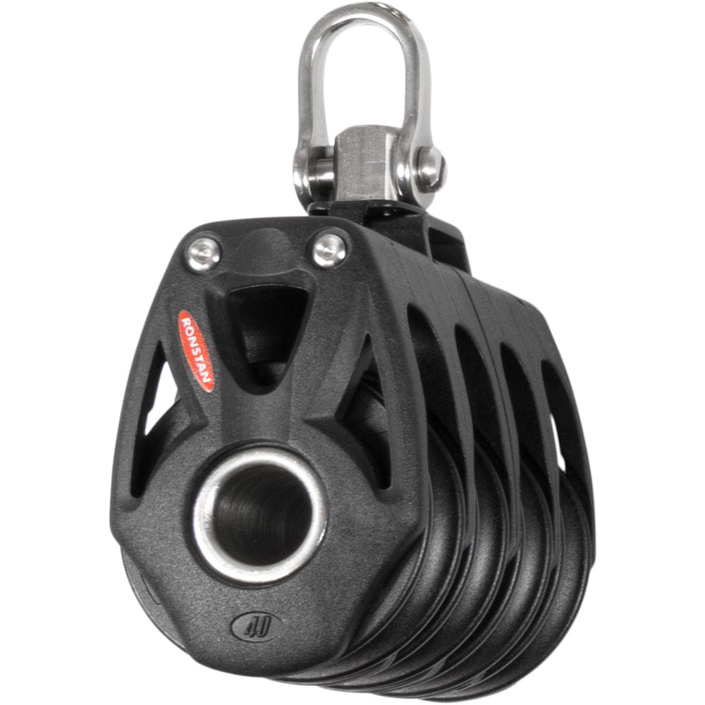 Ronstan Qualifies for Free Shipping Ronstan Series 40 Orbit BB Quad Block with Swivel Shackle #RF48400