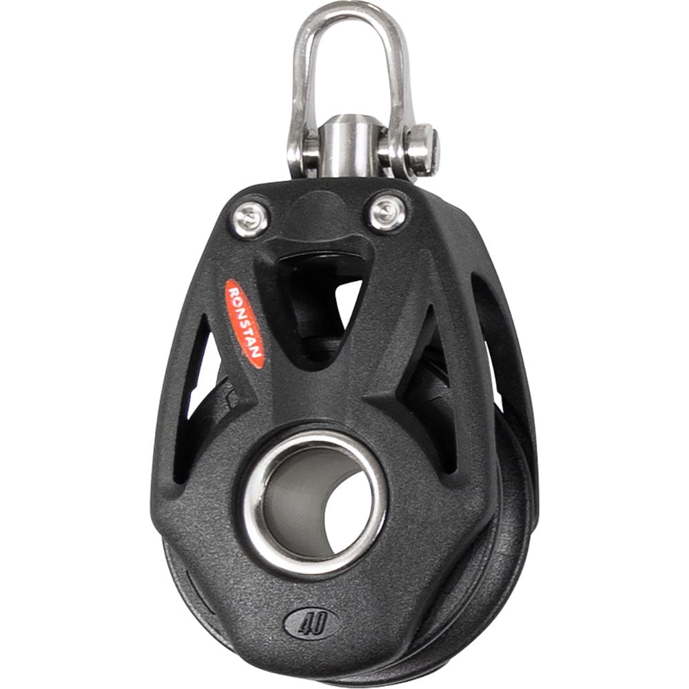 Ronstan Qualifies for Free Shipping Ronstan Series 40 Orbit Single Block with Becket & Swivel #RF48100