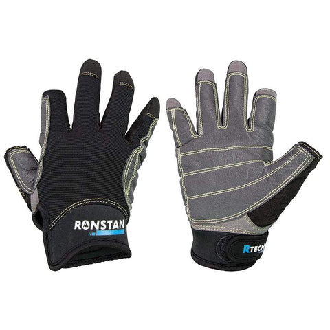 Ronstan Qualifies for Free Shipping Ronstan Sticky Race Glove 3 Finger Black L #CL740L