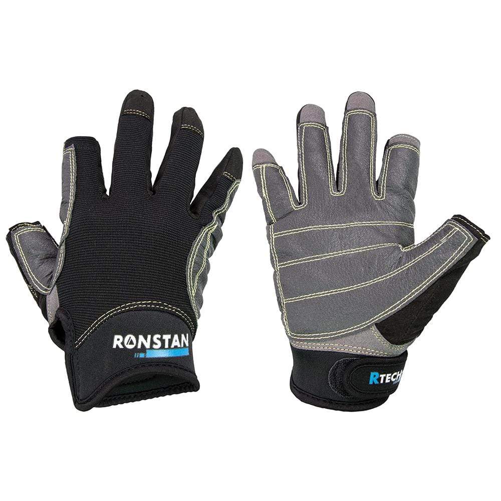 Ronstan Qualifies for Free Shipping Ronstan Sticky Race Glove 3 Finger Black XS #CL740XS