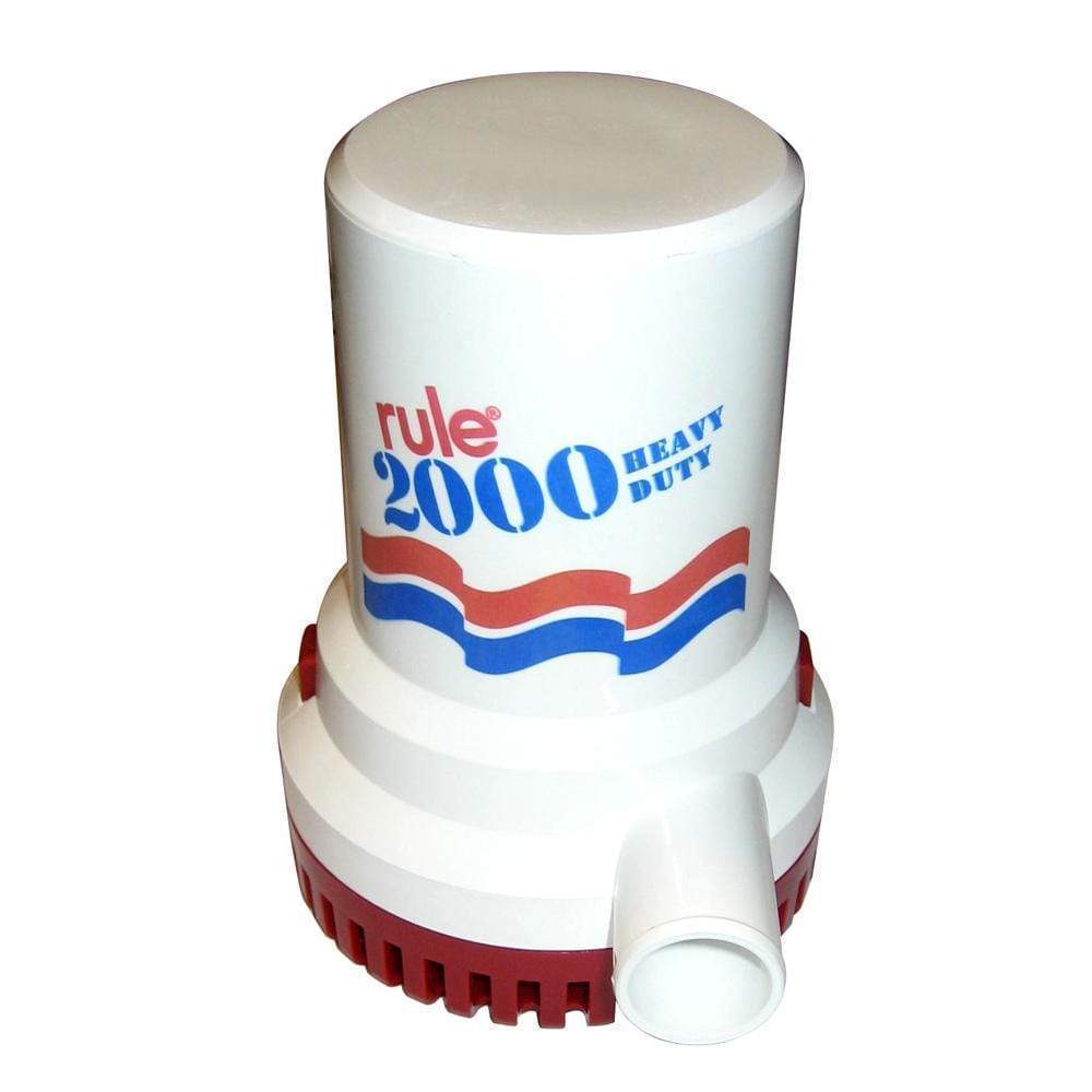Rule Qualifies for Free Shipping Rule 2000 GPH Non-Automatic Bilge Pump 24v #12