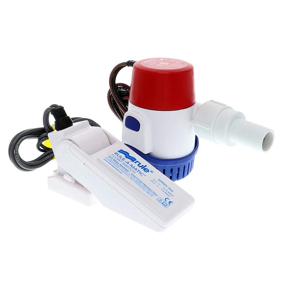Rule Qualifies for Free Shipping Rule 360 GPH Standard Bilge Pump Kit with Float Switch 12v #24DA-35A