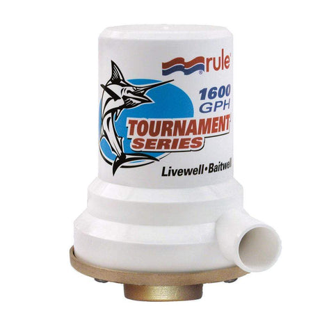 Rule Qualifies for Free Shipping Rule Tournament Series Bronze Base 1600 GPH Livewell Pump #209B