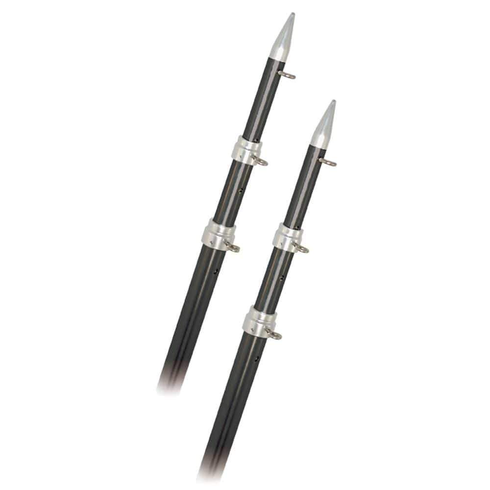 Rupp Marine Qualifies for Free Shipping Rupp 15' Telescopic Carbon Fiber Outrigger Poles 1.5" #A0-1500-CFT