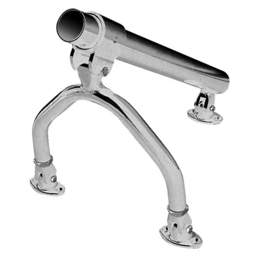 Rupp Marine Qualifies for Free Shipping Rupp Adjustable Mount Center Rigger Holder Silver #CA-0001
