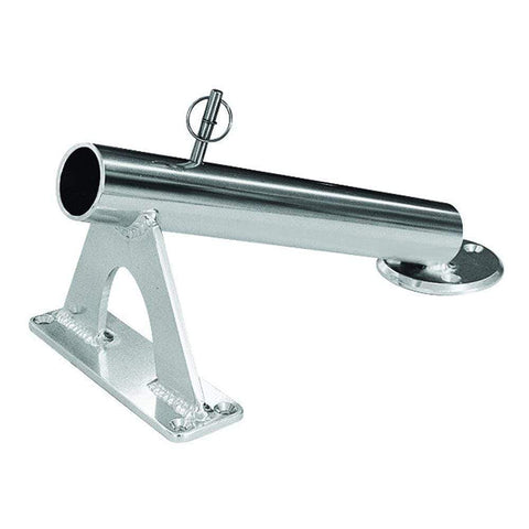 Rupp Marine Qualifies for Free Shipping Rupp Fixed-Mount Center Rigger Holder 27-Degree Silver #CA-0002