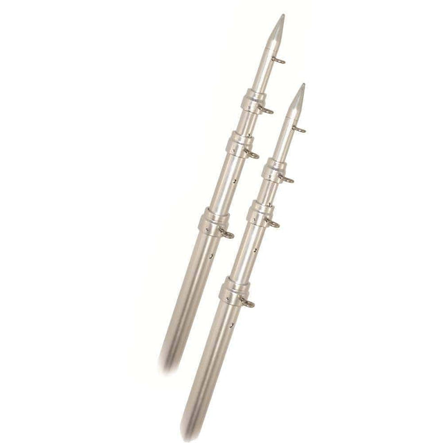 Rupp Marine Qualifies for Free Shipping Rupp Top Gun 15' Telescoping Outrigger Poles Aluminum #A0-1500-TEL