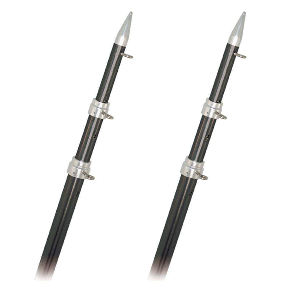 Rupp Marine Oversized - Not Qualified for Free Shipping Rupp Top Gun 18' Fixed Length Outrigger Poles Carbon Fiber #A0-1800-CF