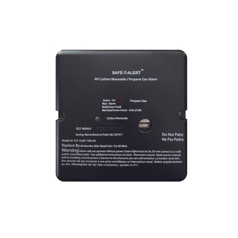 Safe-T-Alert Qualifies for Free Shipping Safe-T-Alert Alarm 12v Flush Mount LP/Co Black #45-742-BL